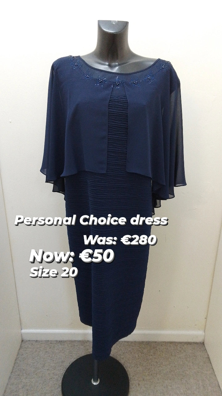 20137- Personal Choice Navy dress