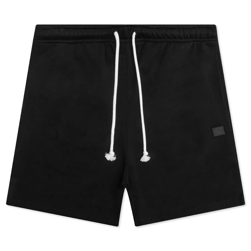 Acne Fleece Shorts - Black