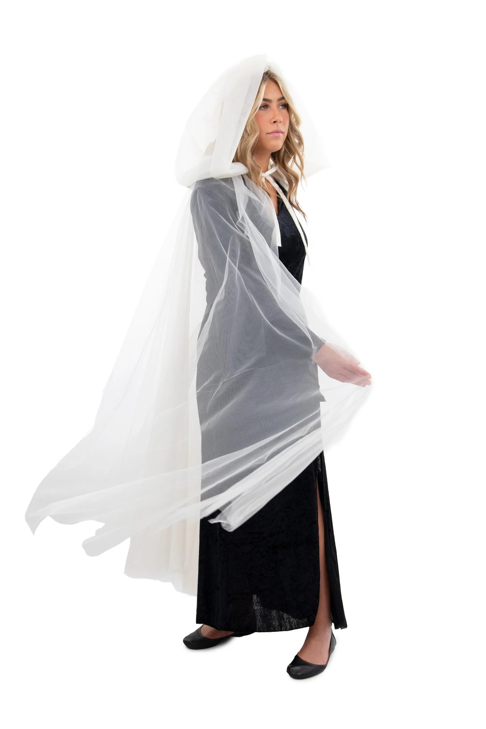 Adult Ivory Tulle Cloak