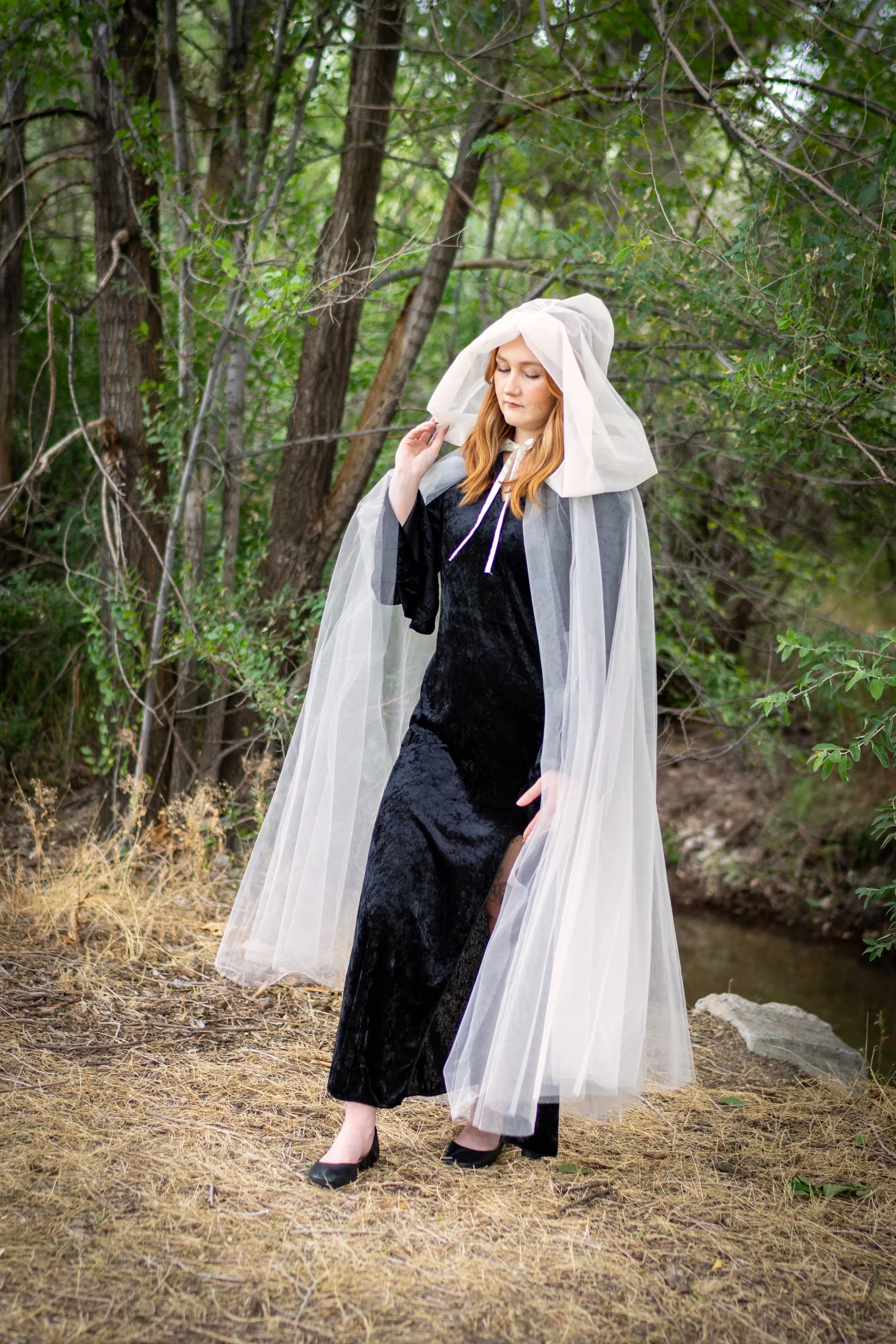 Adult Ivory Tulle Cloak