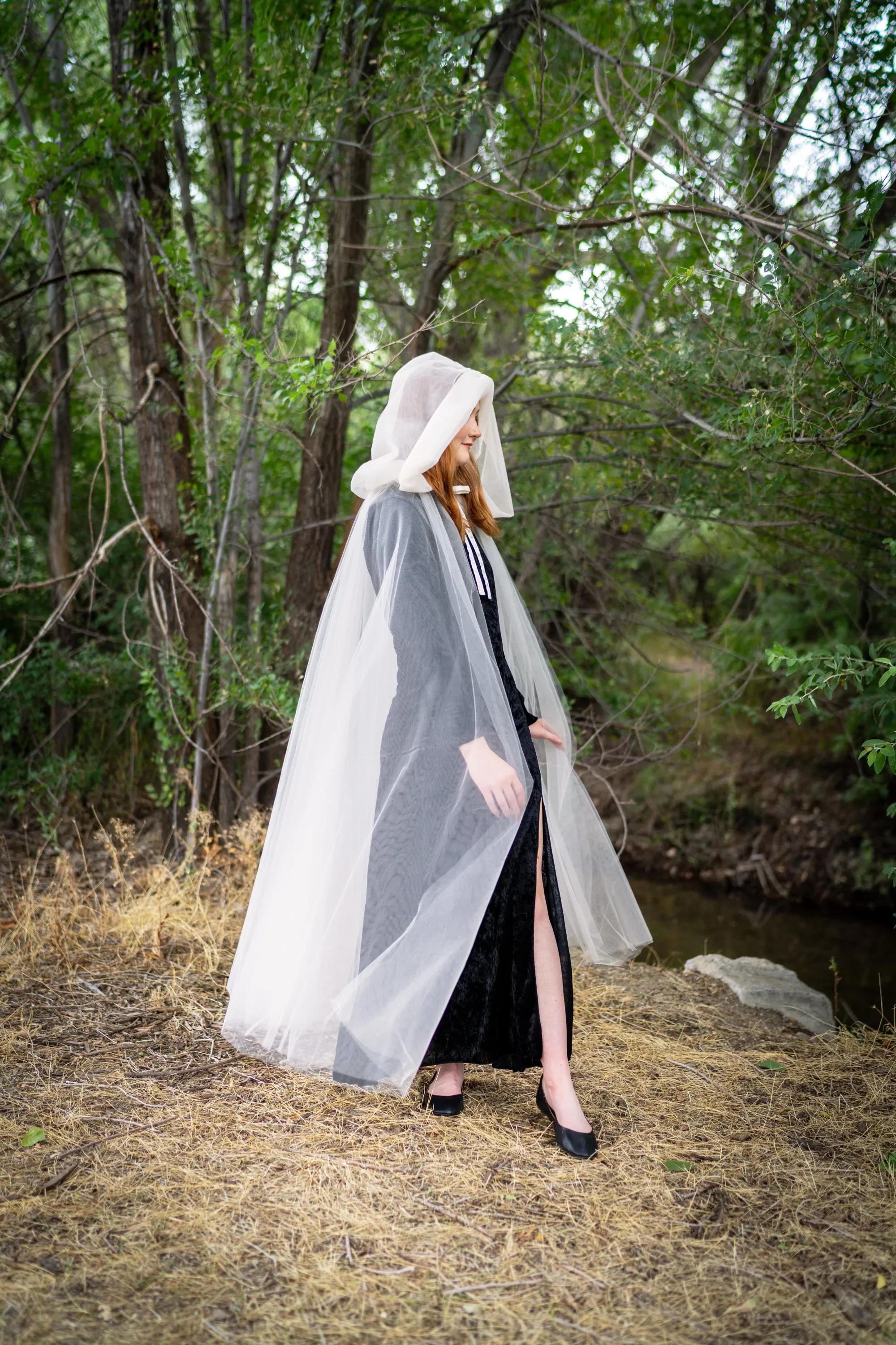 Adult Ivory Tulle Cloak