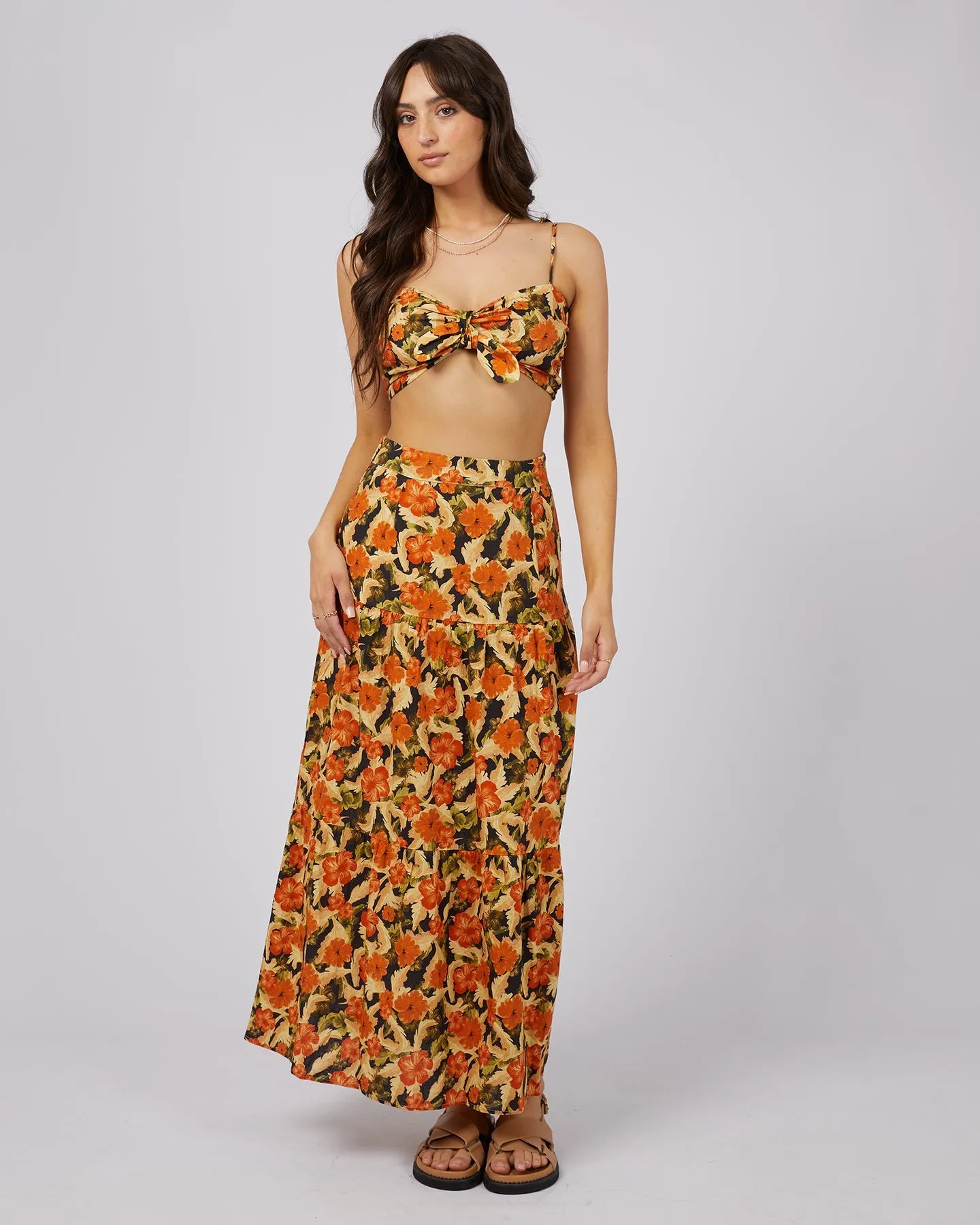 All ABout Eve Margot Floral Maxi Skirt - Print