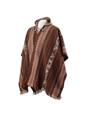 Allpa Hooded Peruvian Poncho - Night