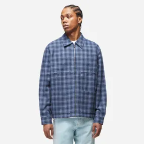 Awake NY Lightweight Plaid Zip Jacket Shirt