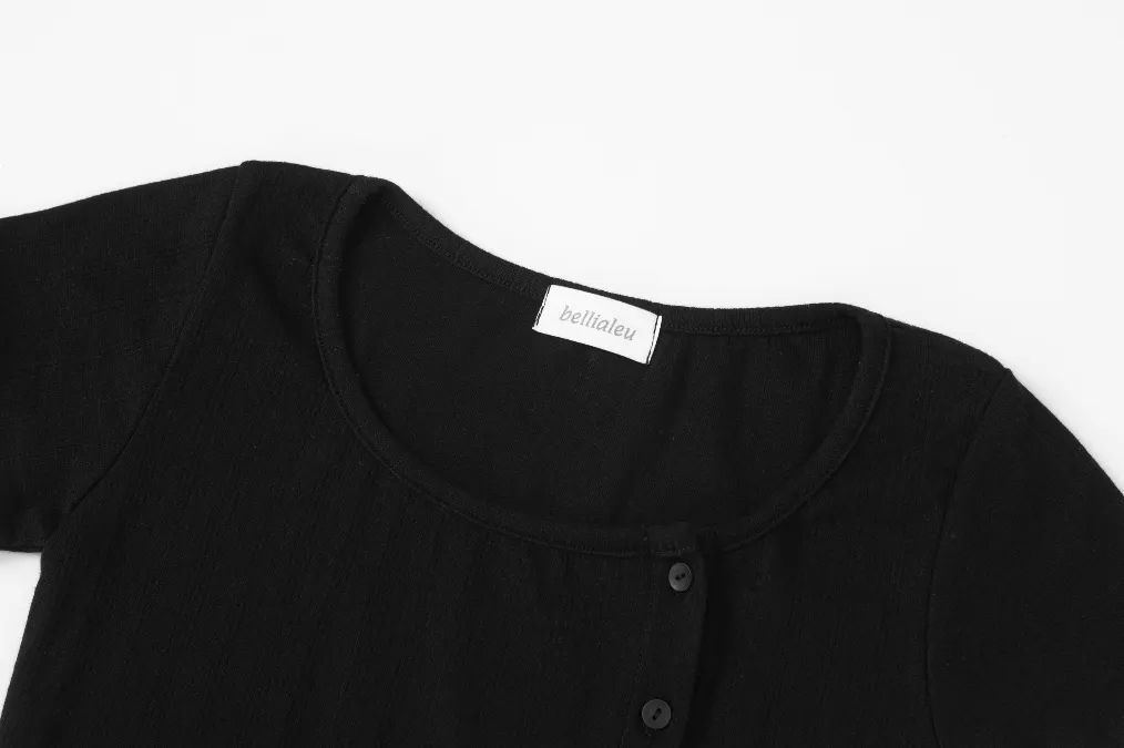 BELLIALEU  |Street Style Plain Cotton Short Sleeves Cardigans