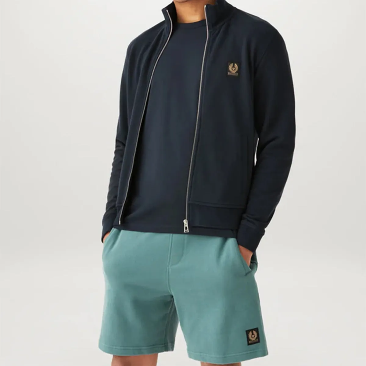 Belstaff - Sweatshorts in Faded Teal