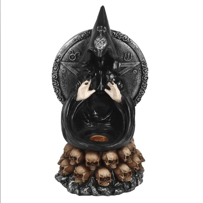 Black Cloak Backflow Burner and Incense Stick Holder