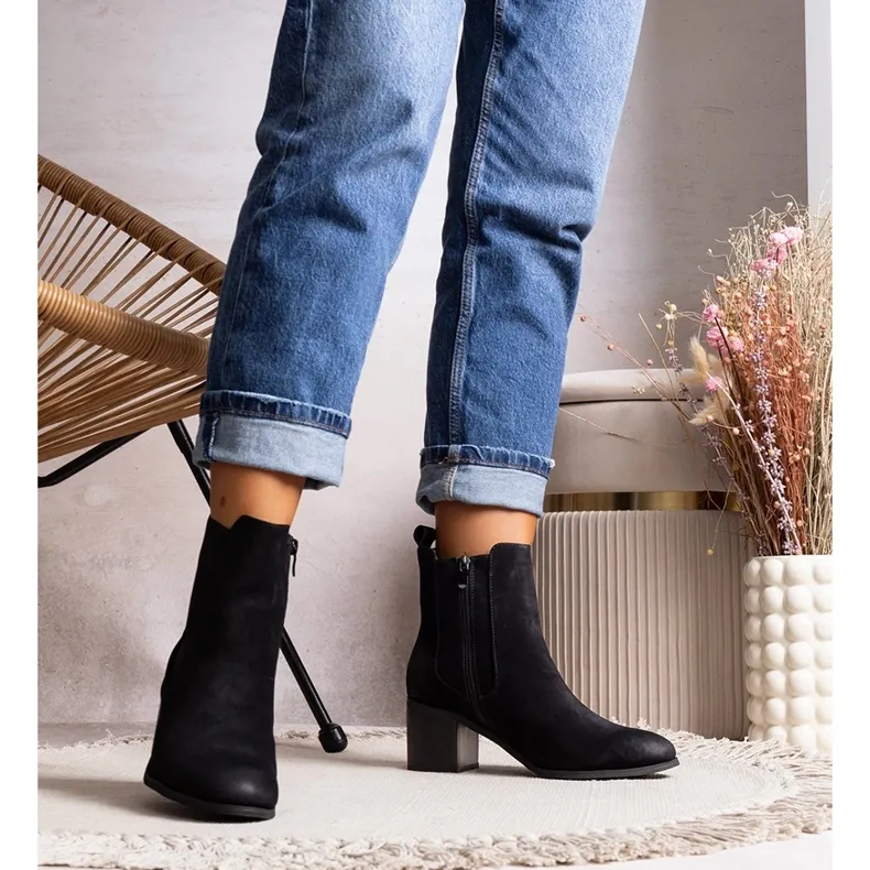 Black Sabriya ankle boots