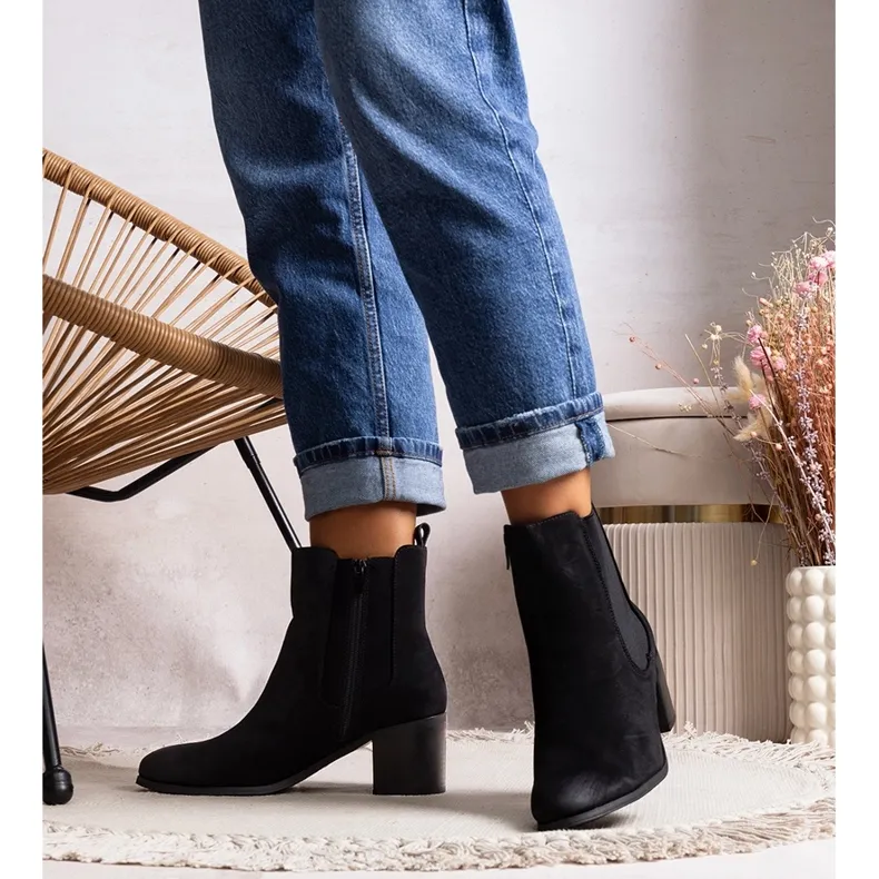 Black Sabriya ankle boots