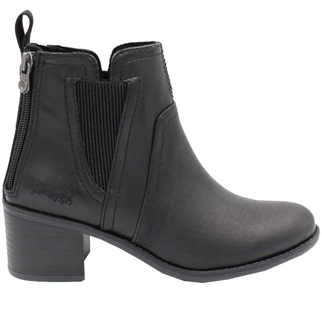 Blowfish Beam Heeled Bootie Black (Women's)