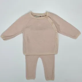 Bonpoint Pale Pink Wool Set: 3 Months