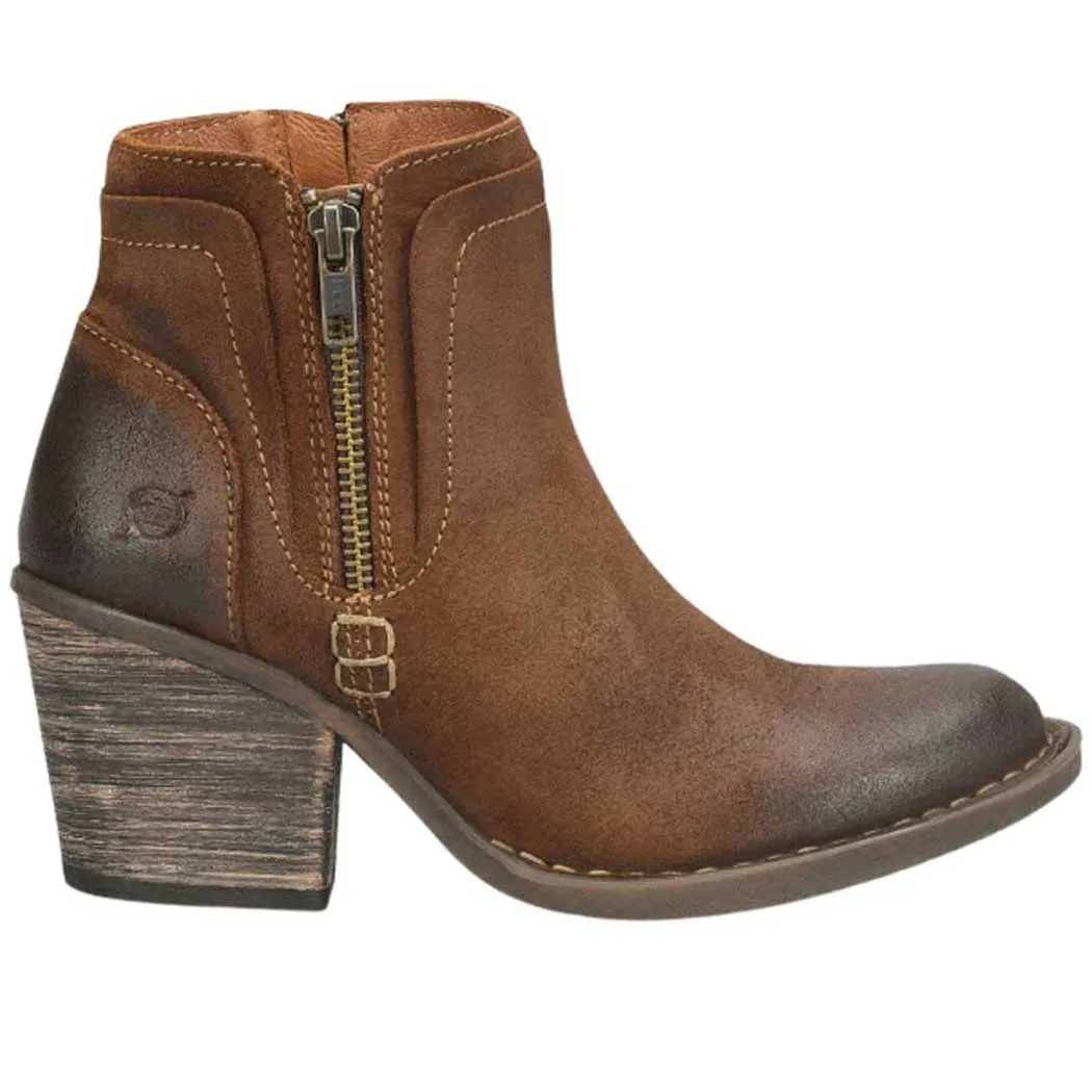 Born Alana Heeled Bootie Brown (Women's)