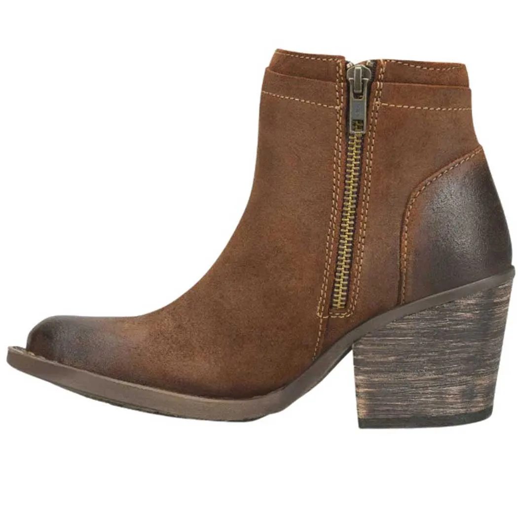 Born Alana Heeled Bootie Brown (Women's)