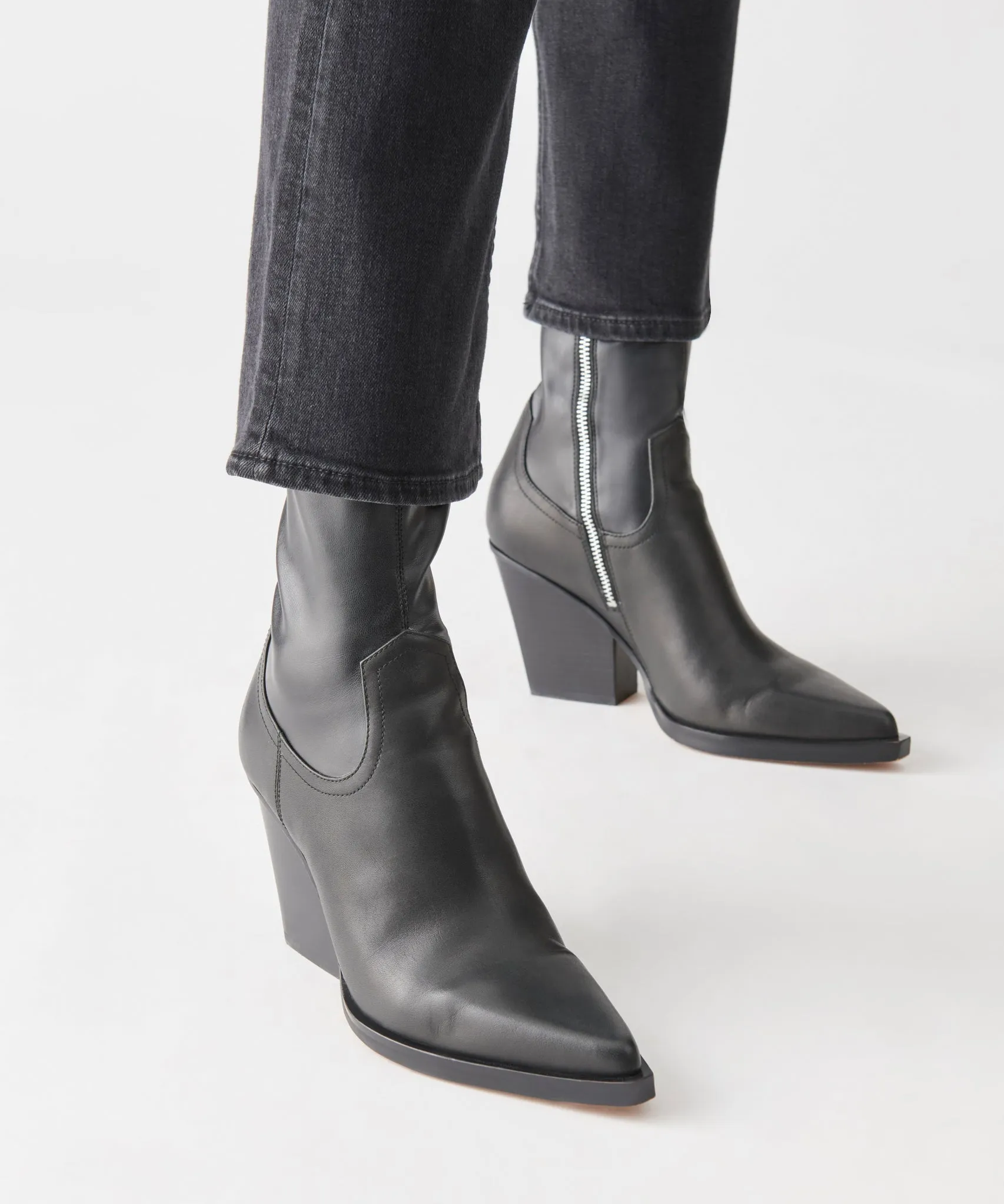 BOYD BOOTS BLACK LEATHER - re:vita