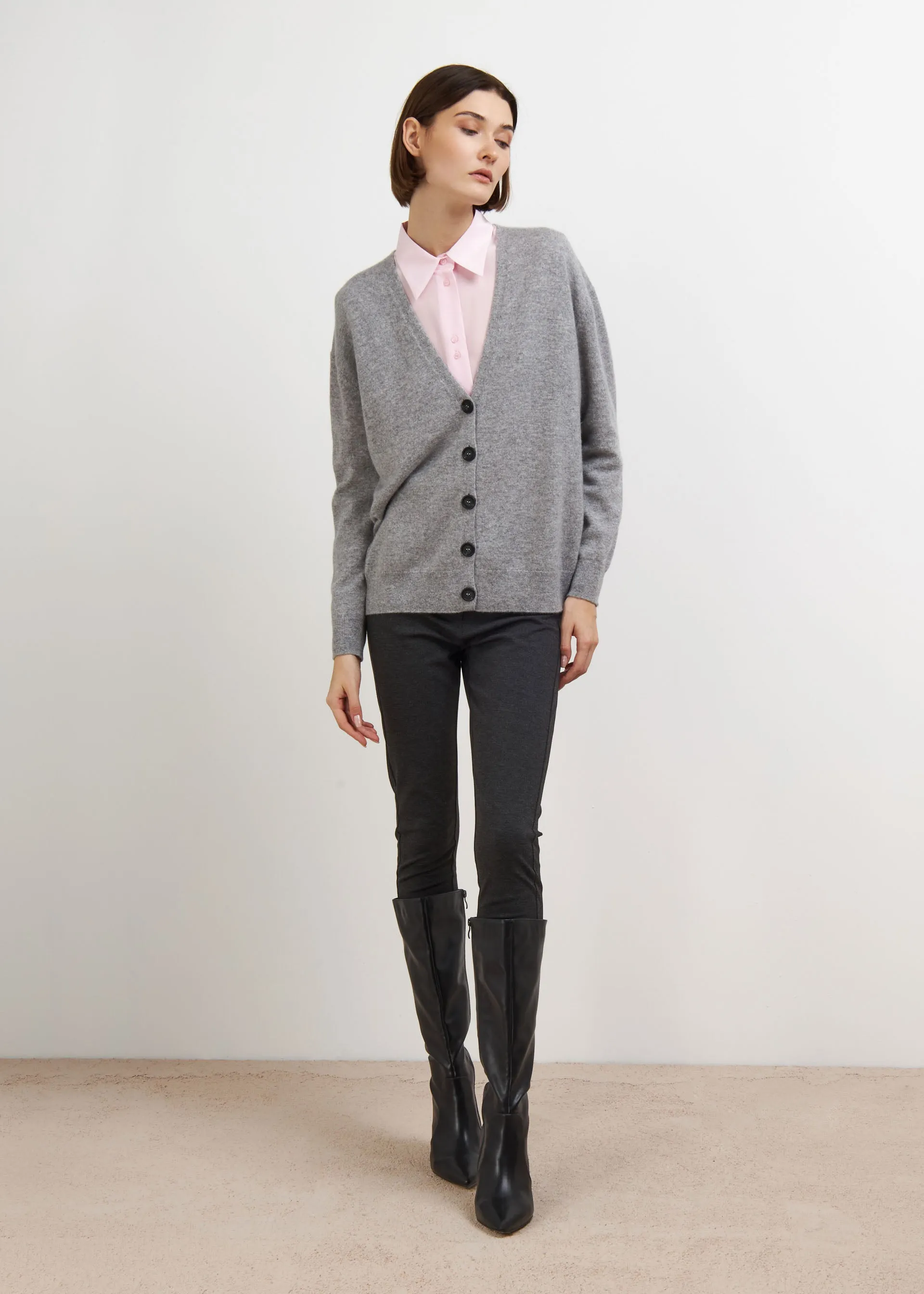 Cardigan in puro cashmere