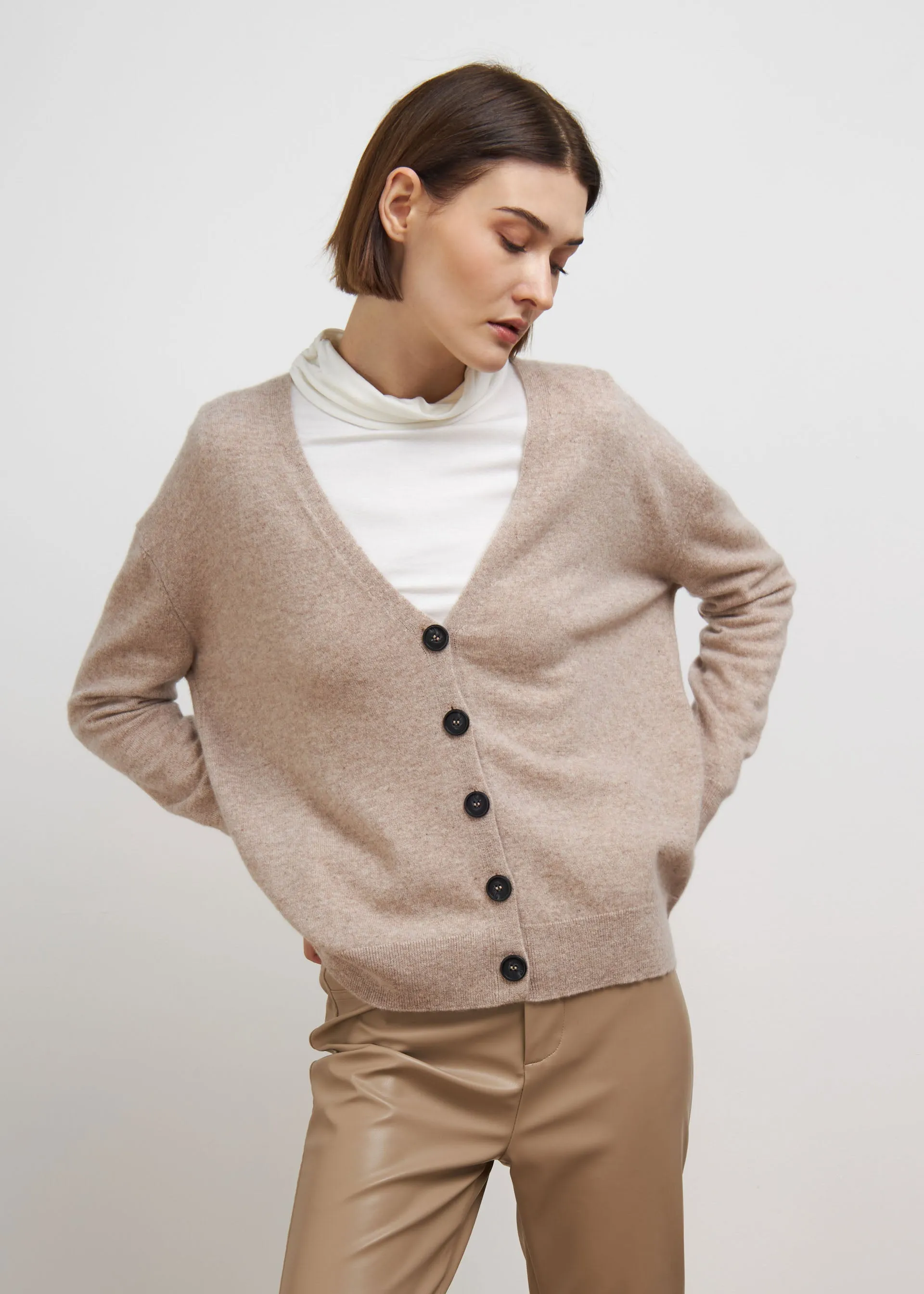 Cardigan in puro cashmere