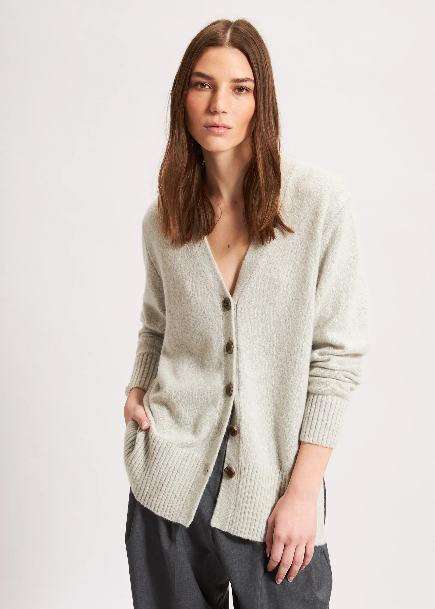 CASHMERE BLEND CARDIGAN