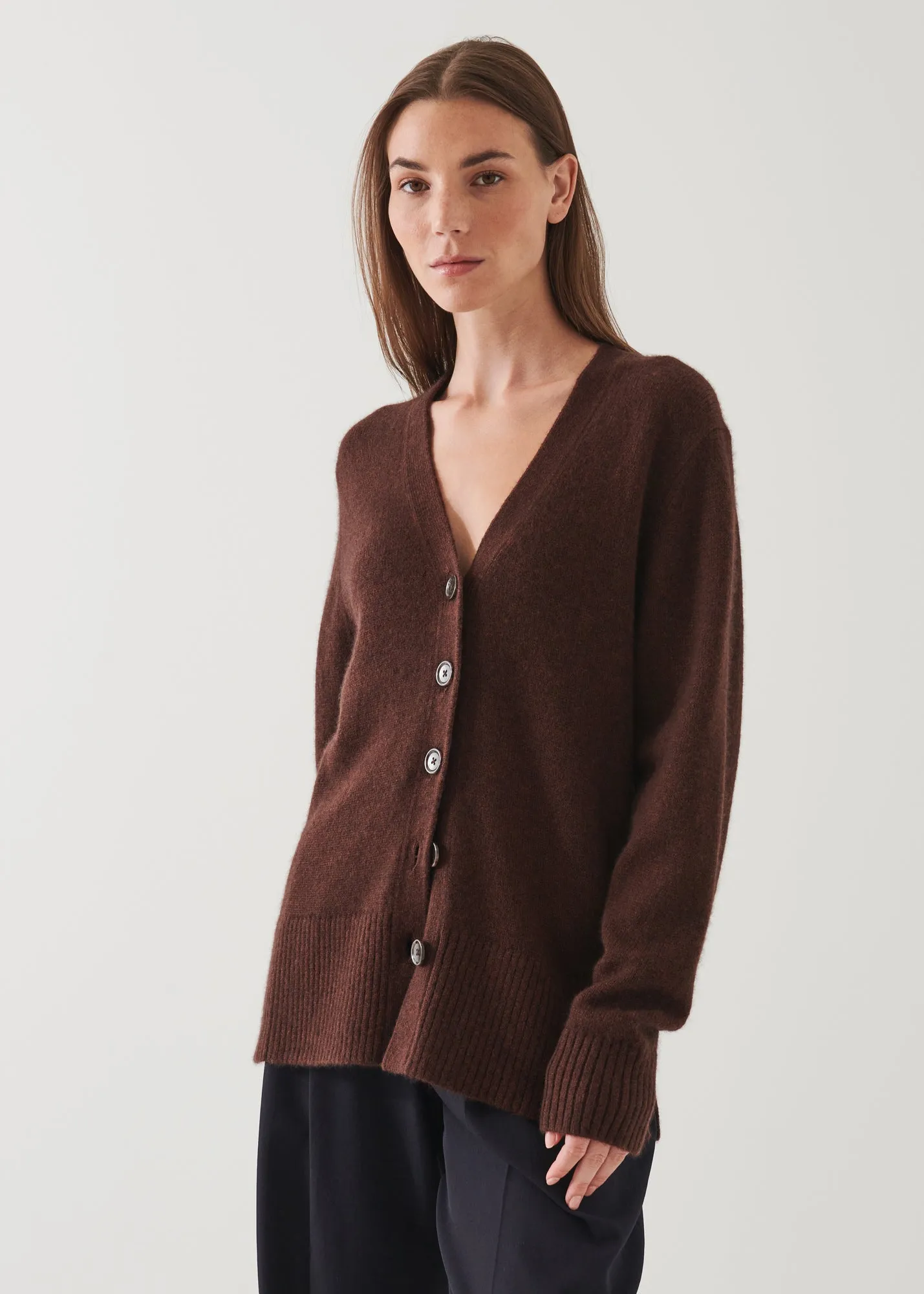 CASHMERE BLEND CARDIGAN