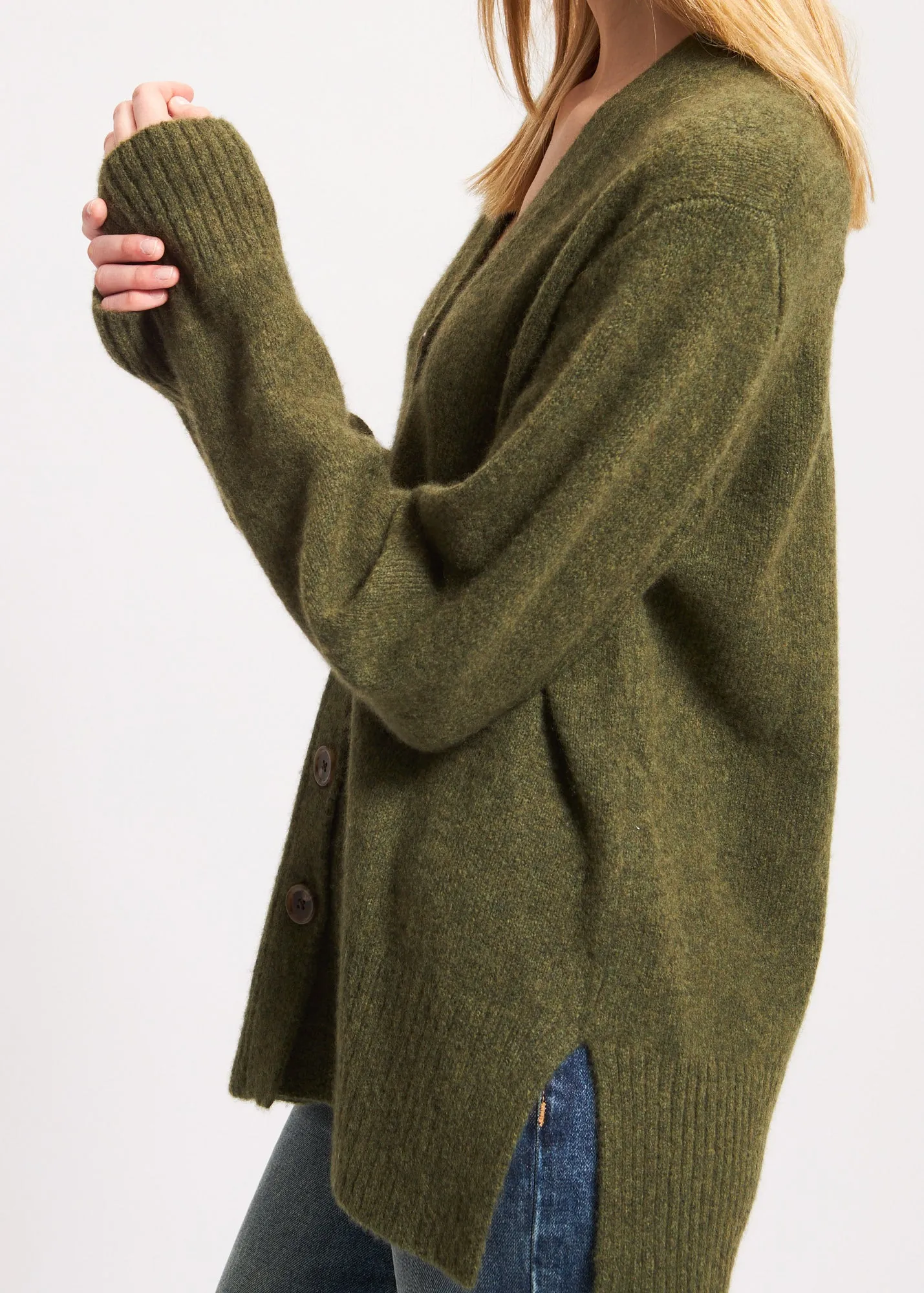 CASHMERE BLEND CARDIGAN