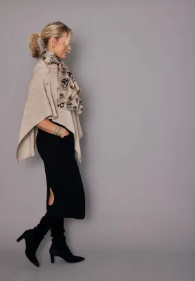 Cashmere Poncho Light Beige | Millet Back in Stock