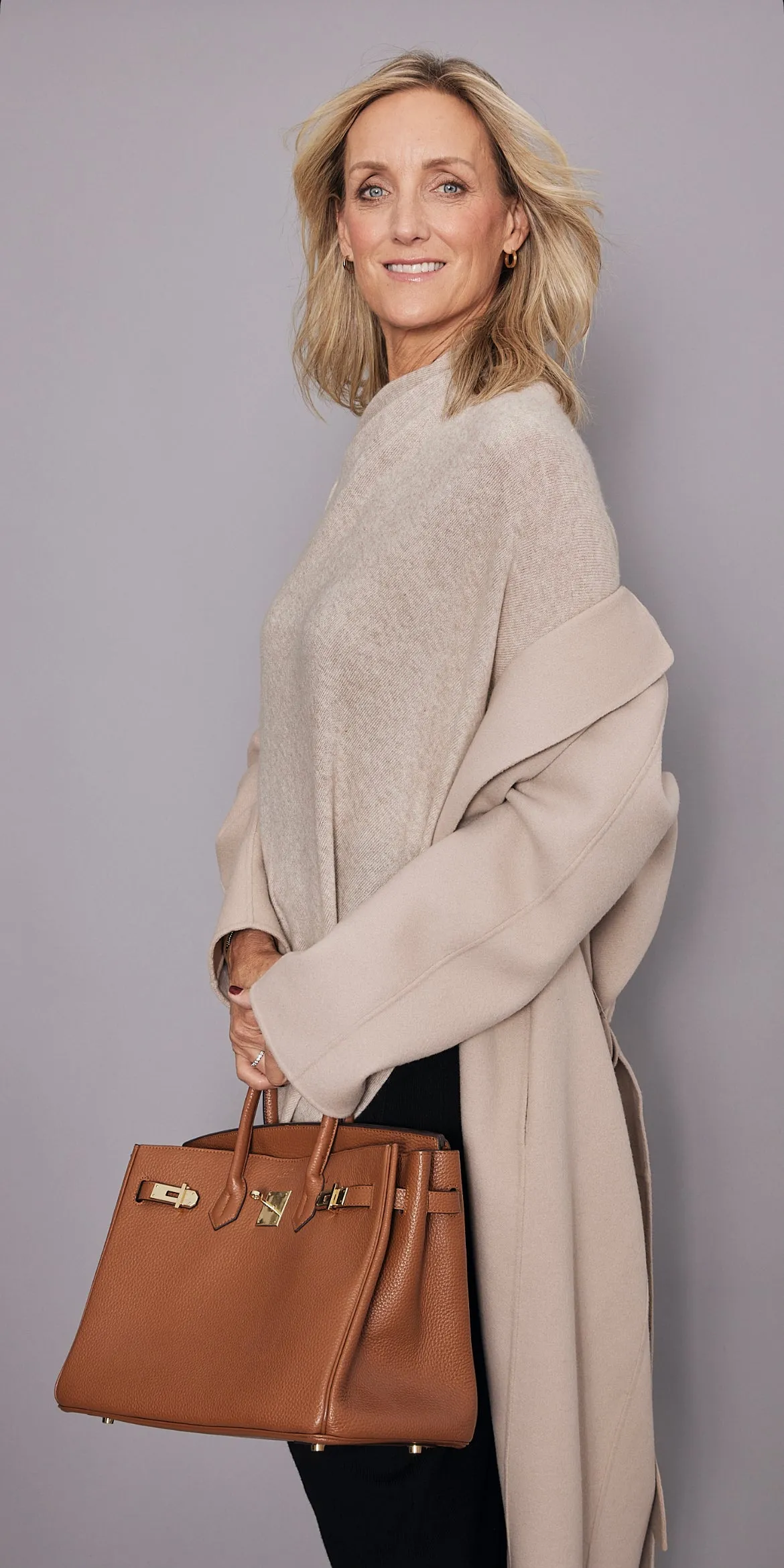 Cashmere Poncho Light Beige | Millet Back in Stock