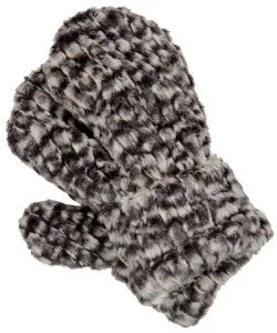 Cobblestone Luxury Faux Fur Mittens