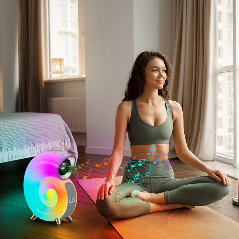 Conch Smart RGB Atmosphere Light Bluetooth Speaker Alarm Wake-up Lamp