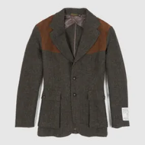 Double RL Harris Tweed Herringbone Sports Blazer