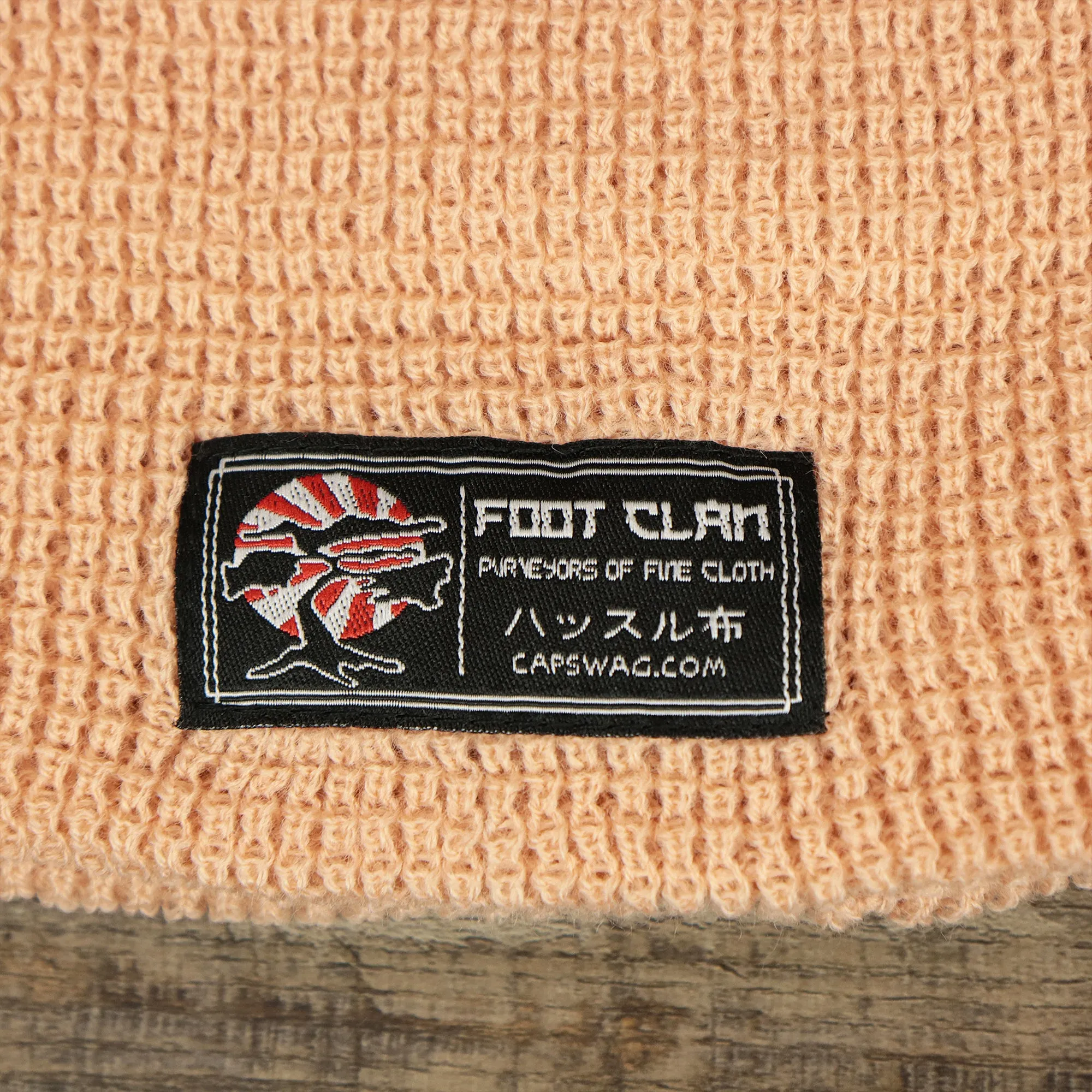 Dusty Pink Fisherman Knit Cuffed Beanie