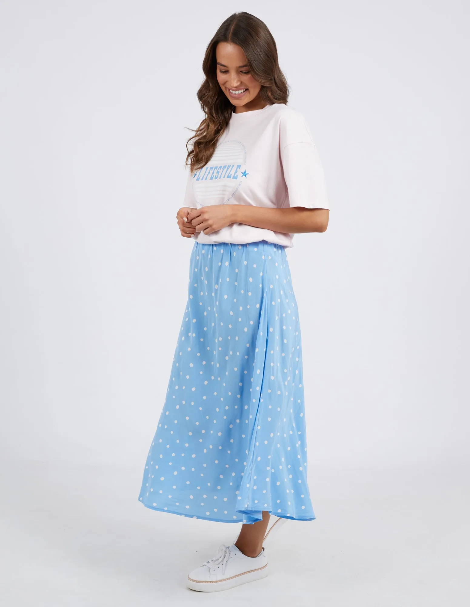 Elm Romy Spot Skirt - Azure Blue