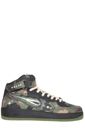 Enterprise Japan Camouflage High-Top Sneakers