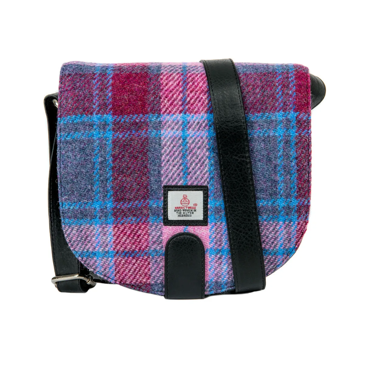 Harris Tweed & Leather Cross-Body Purse