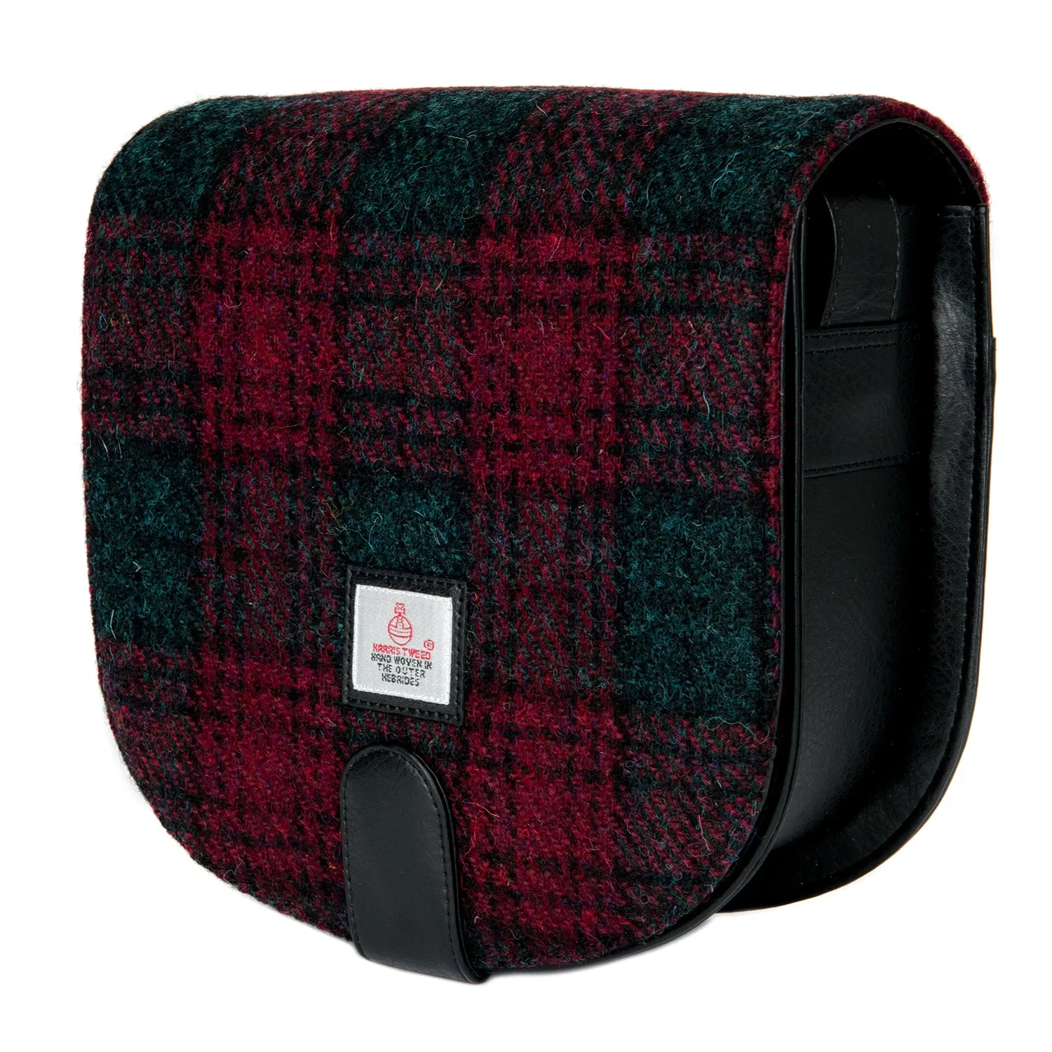 Harris Tweed & Leather Cross-Body Purse