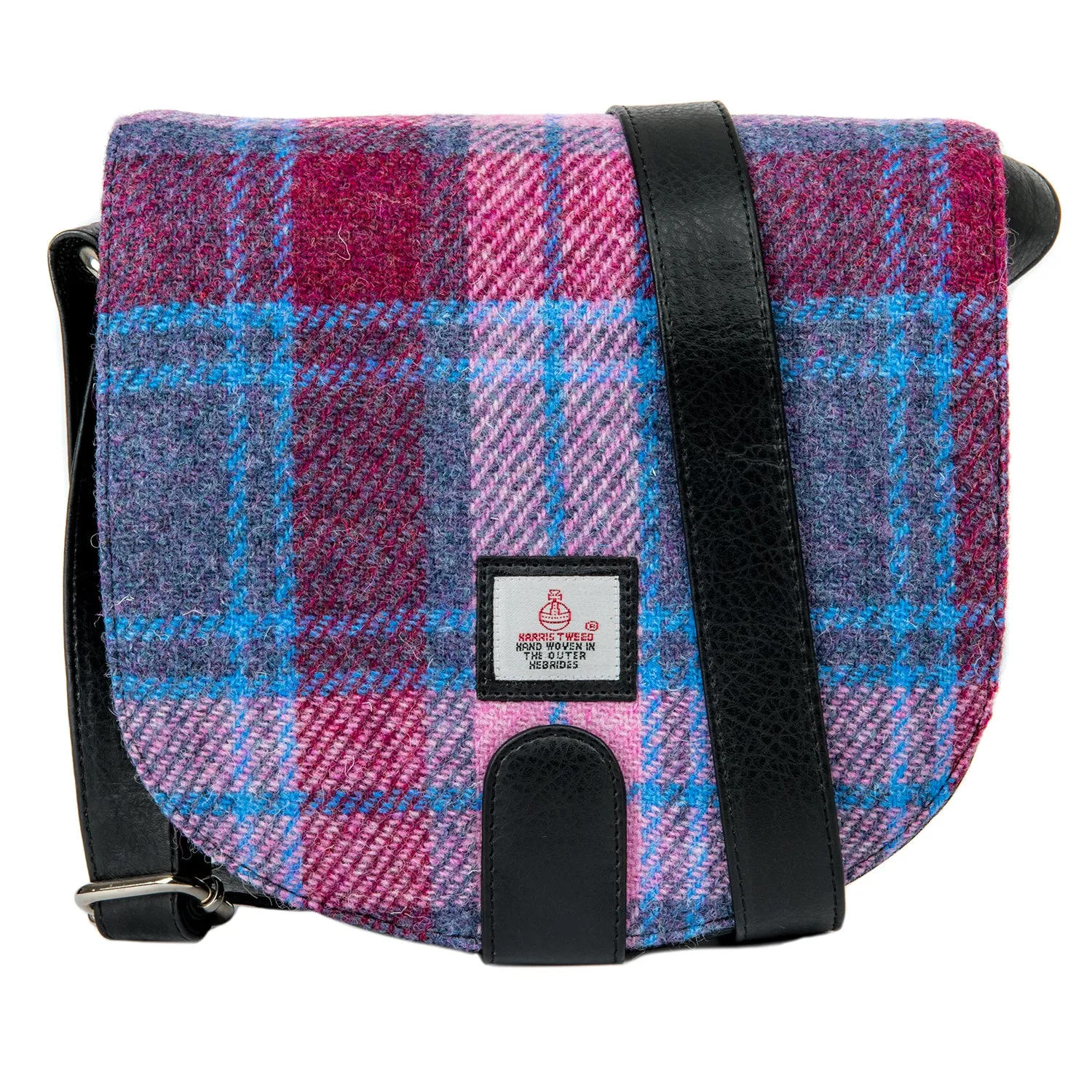 Harris Tweed & Leather Cross-Body Purse