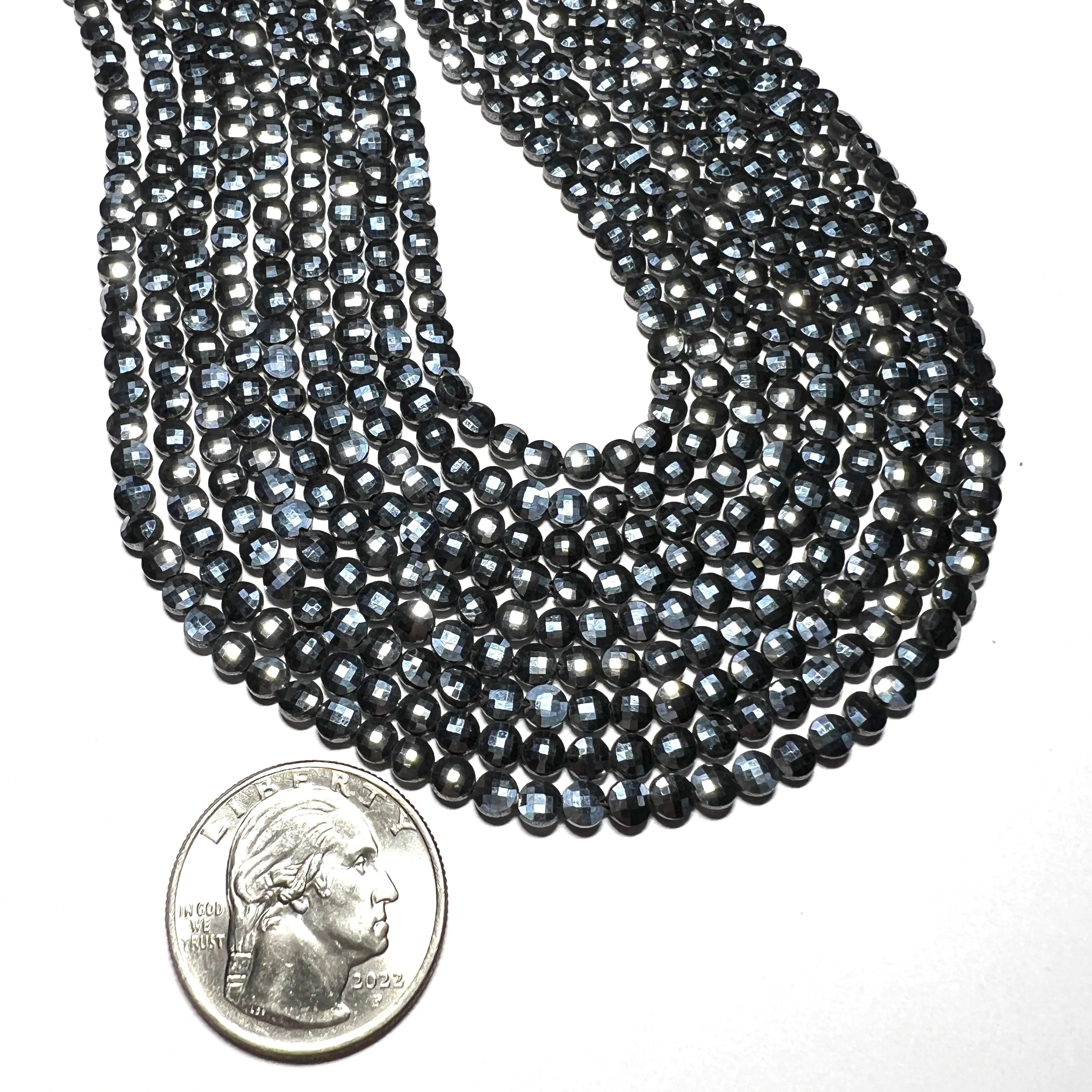 Hematite - Faceted Coins