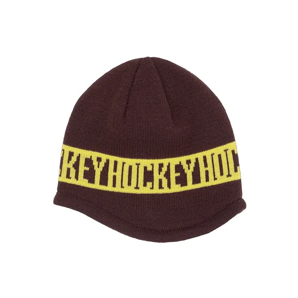 Hockey No Fold Beanie Brown