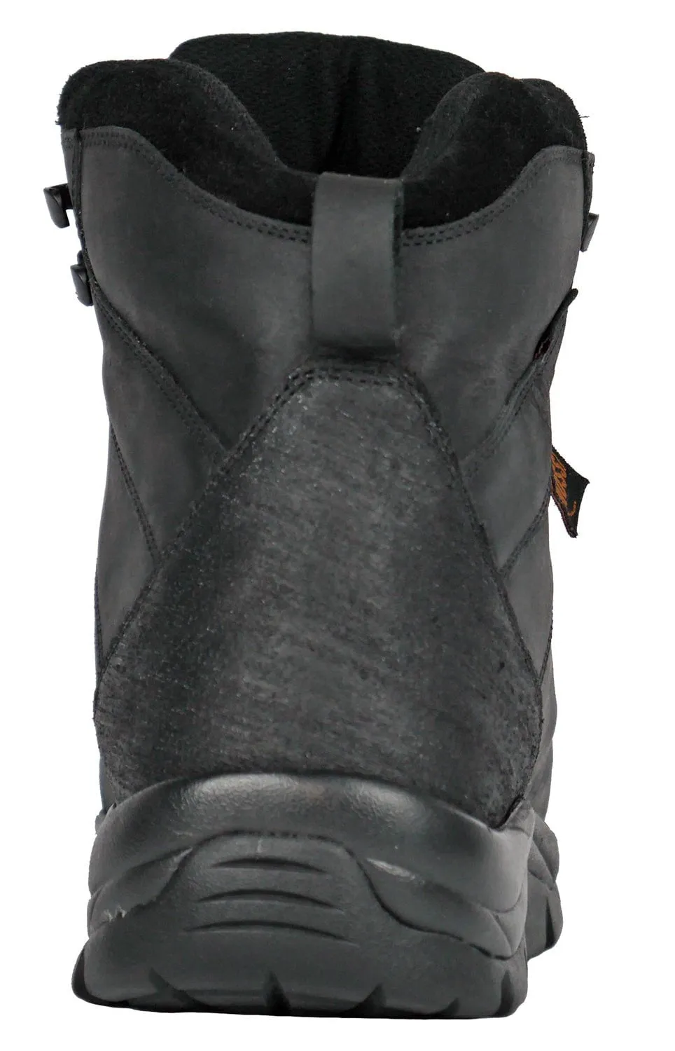 Hoss Boots Mens Ridge Black Leather Full-Grain Work Boots