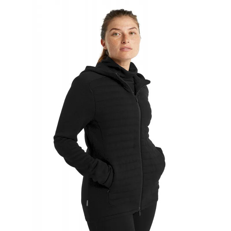 icebreaker  ZoneKnit Insulated LS Zip Hoodie - Giacca in pile di merino - Donna