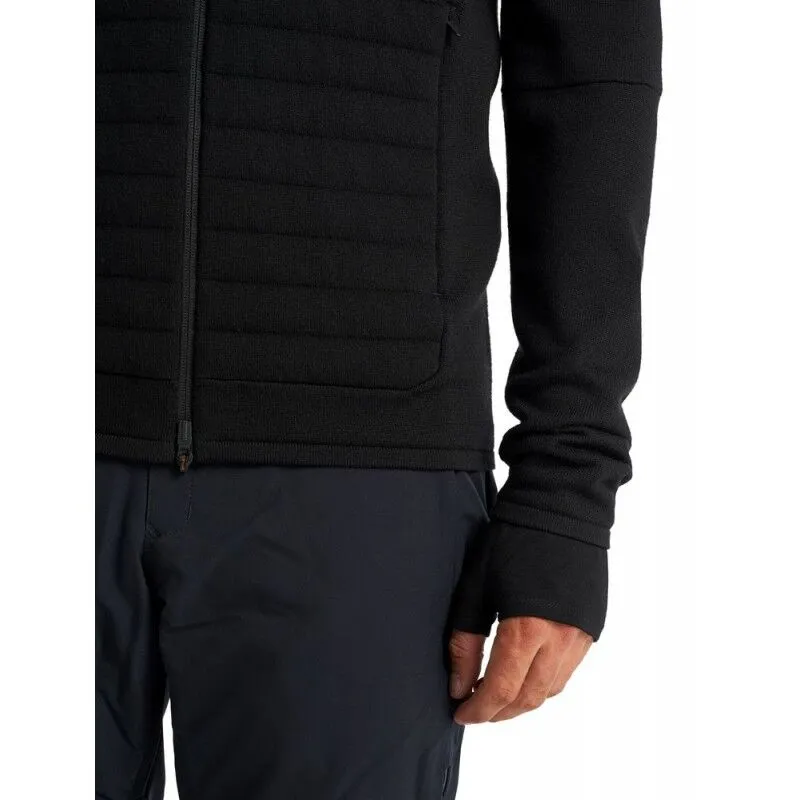 icebreaker  ZoneKnit Insulated LS Zip Hoodie - Giacca in pile di merino - Uomo