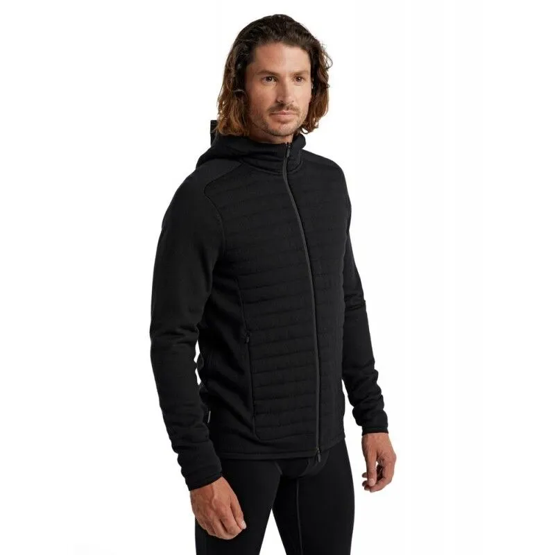 icebreaker  ZoneKnit Insulated LS Zip Hoodie - Giacca in pile di merino - Uomo