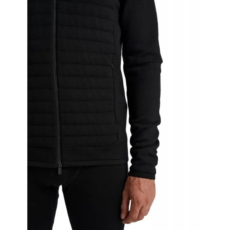 icebreaker  ZoneKnit Insulated LS Zip Hoodie - Giacca in pile di merino - Uomo