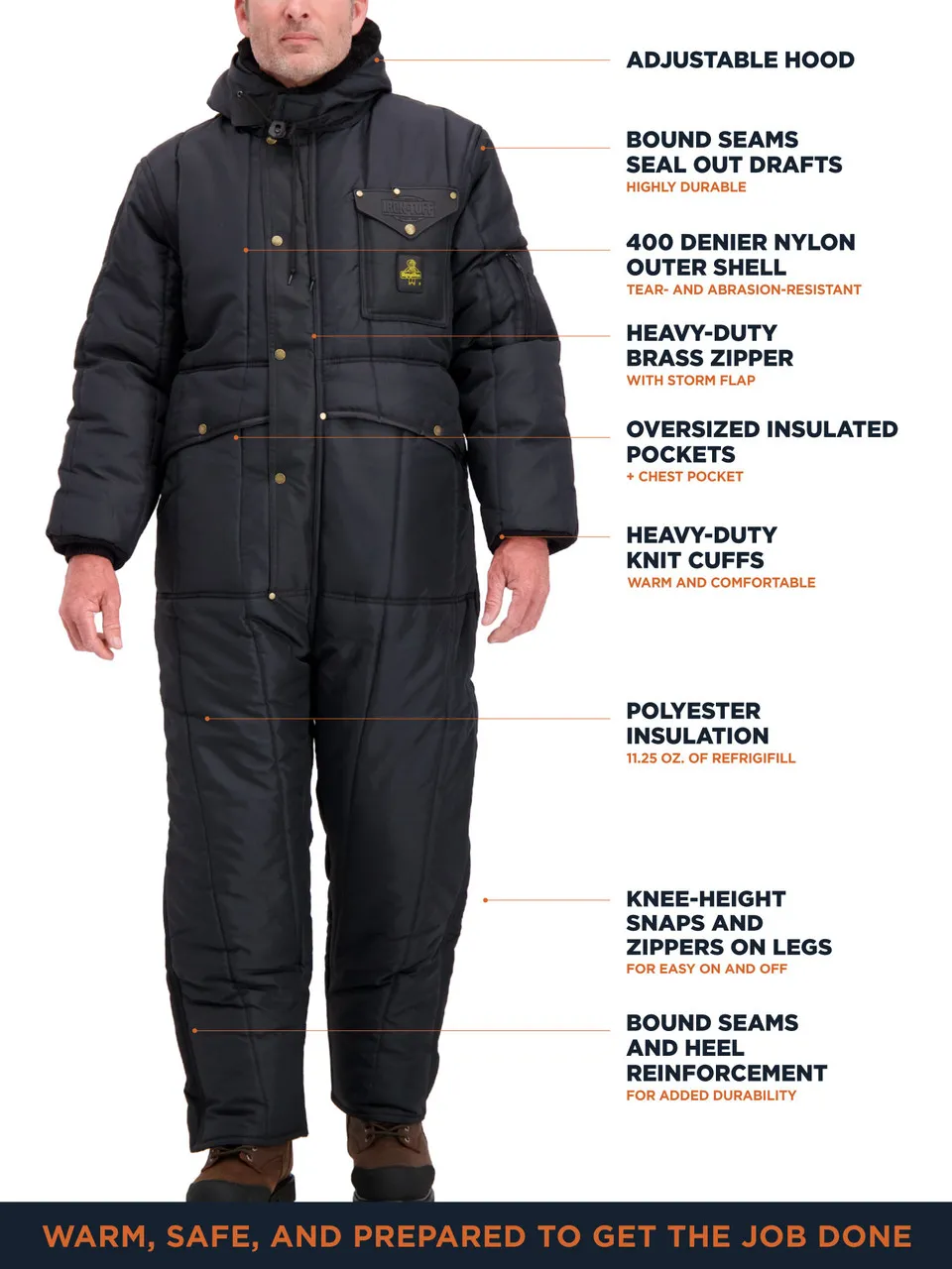 Iron-Tuff® Coveralls with Hood