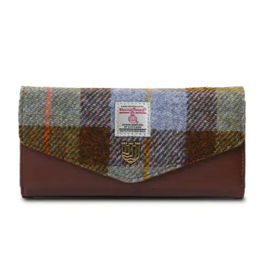 Islander Large Clasp Purse with Harris Tweed