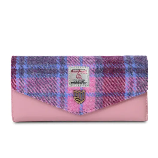 Islander Large Clasp Purse with Harris Tweed