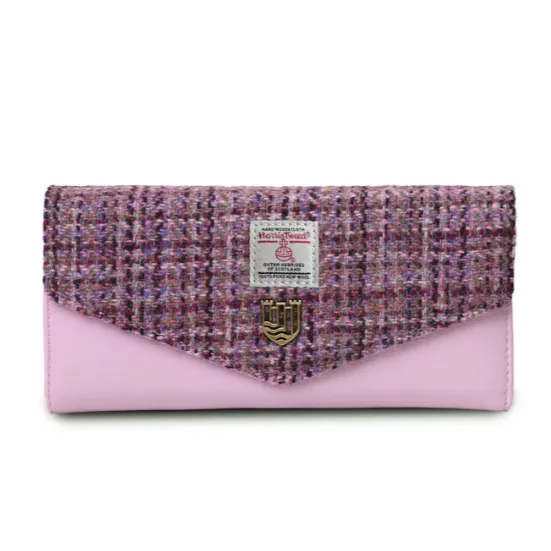 Islander Large Clasp Purse with Harris Tweed