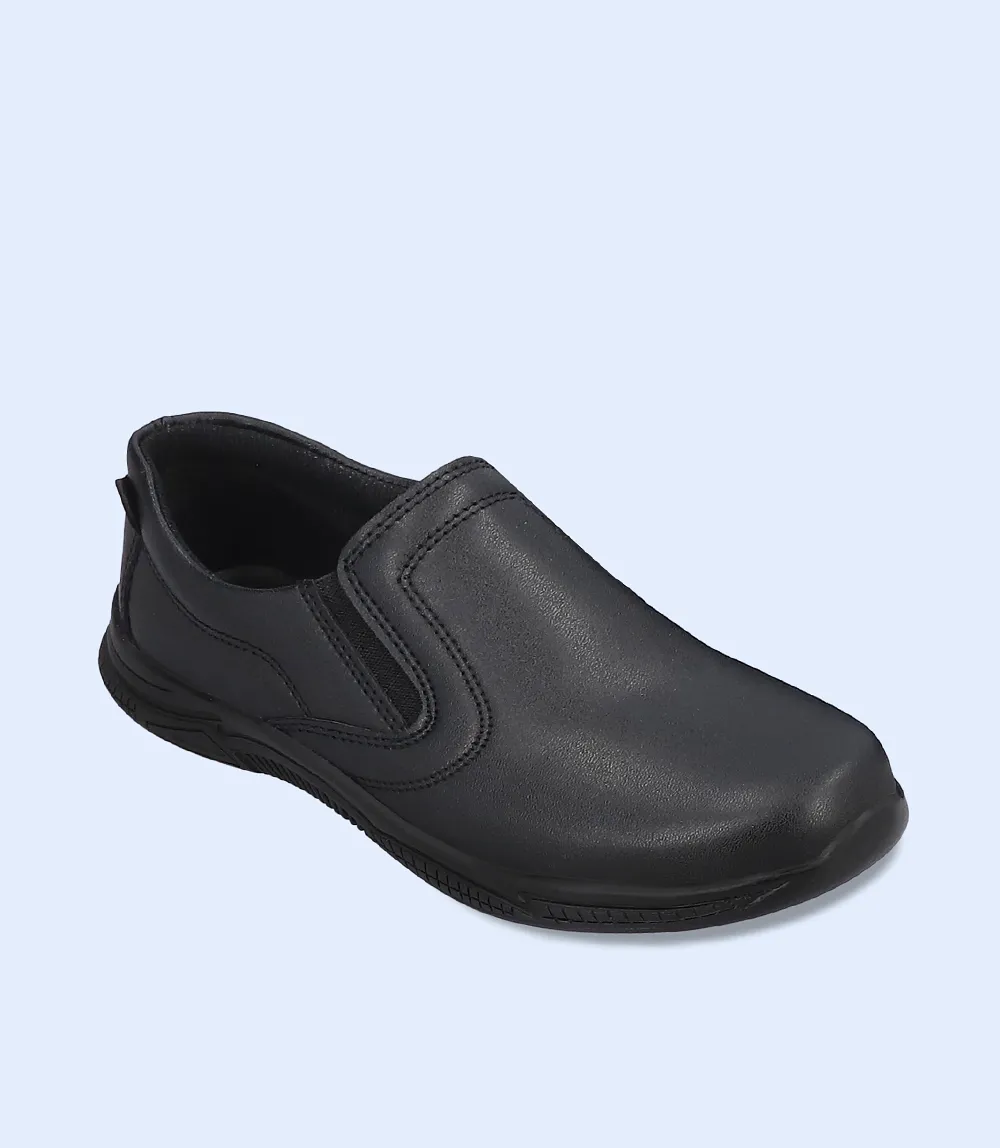 KB0051-BLACK-Boys Casual School Shoes