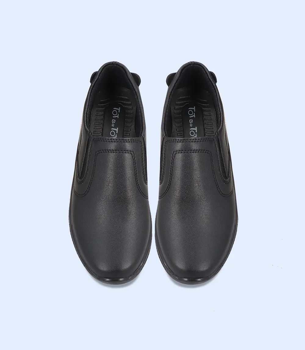 KB0051-BLACK-Boys Casual School Shoes