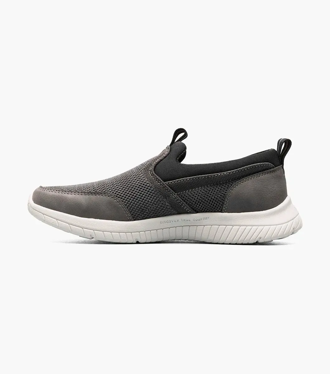 Kore City Pass Knit Moc Toe Slip On::Gray/Multi