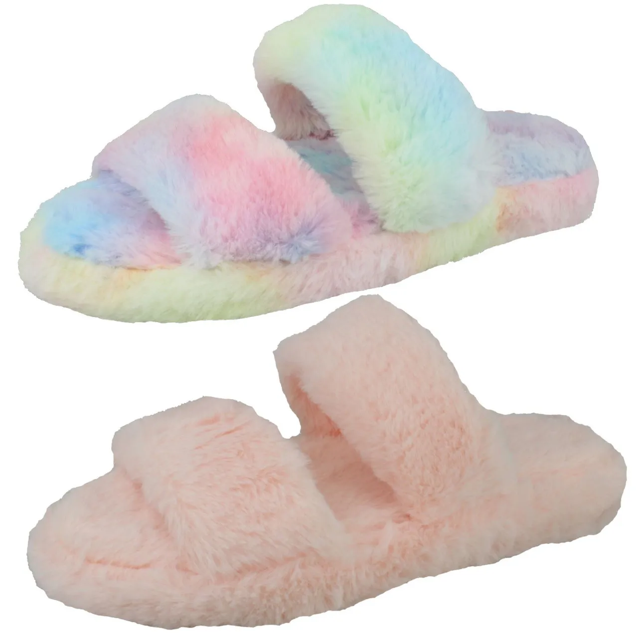 Ladies Spot On Casual Slipper Mules X2R121