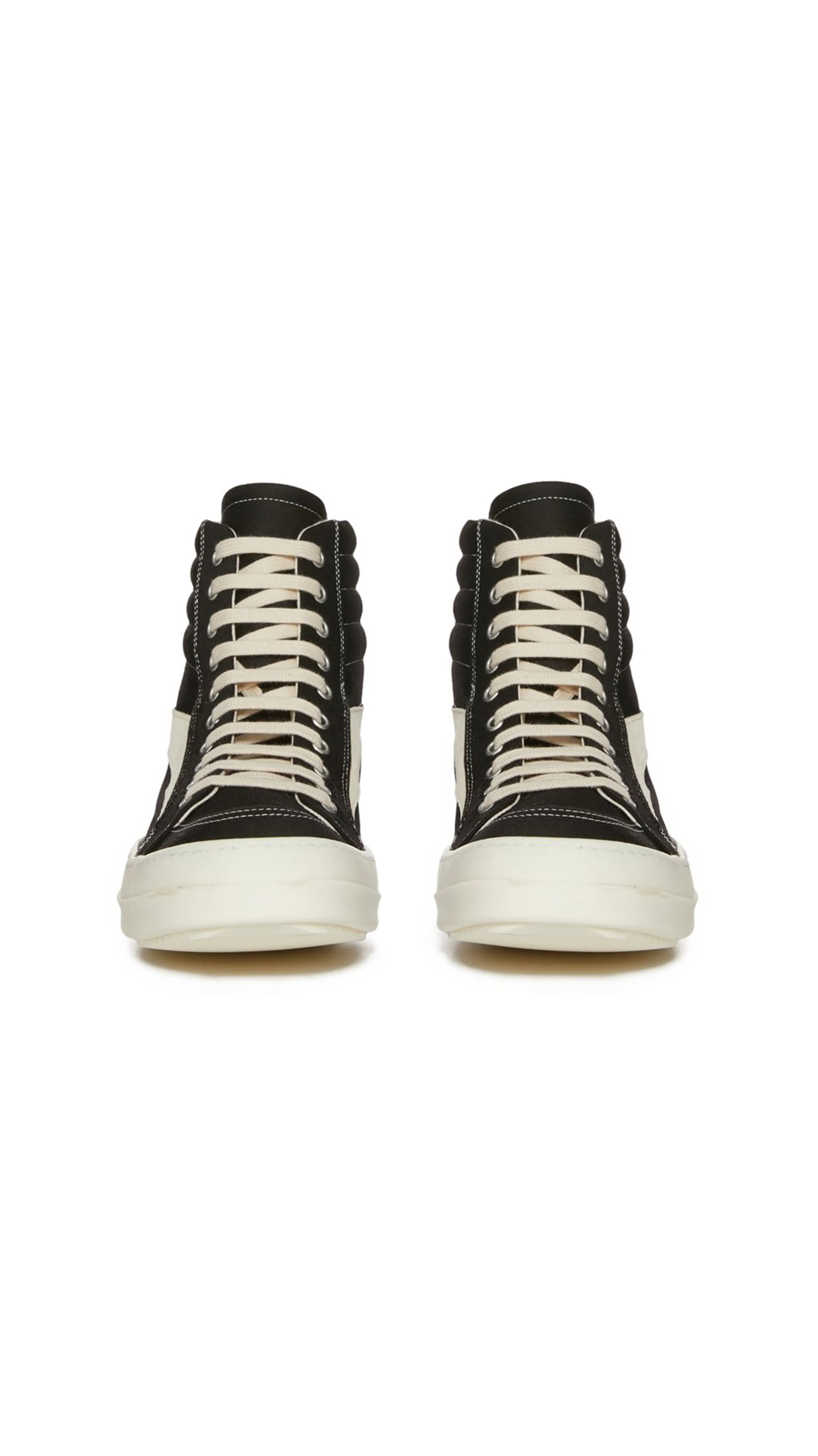 Lido High-Top Vintage Sneakers - Black/Milk